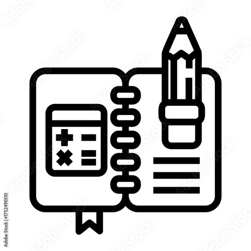 bookkeeping Line Icon