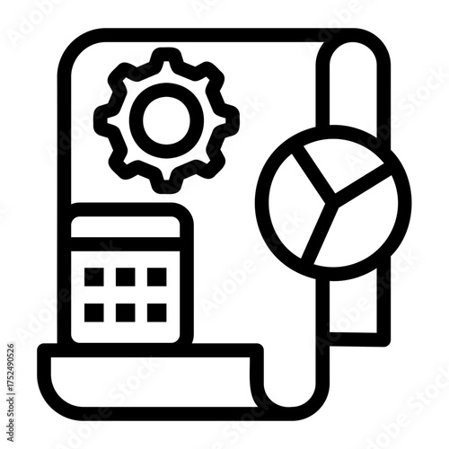 bookkeeping Line Icon