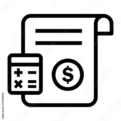 bookkeeping Line Icon