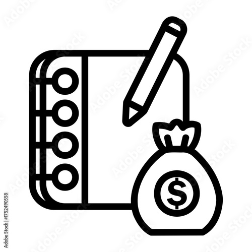 bookkeeping Line Icon