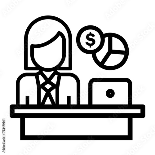 bookkeeping Line Icon