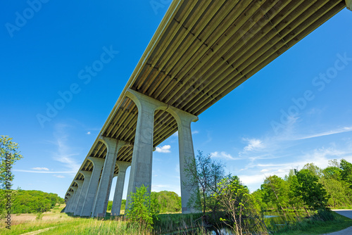 Underside View of an Expressway From a Nature Trail