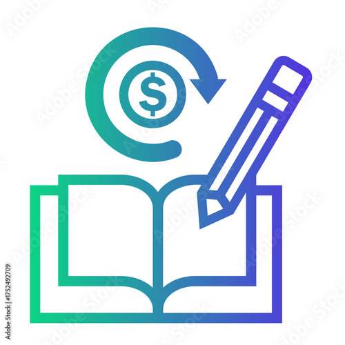 bookkeeping Line Gradient Icon