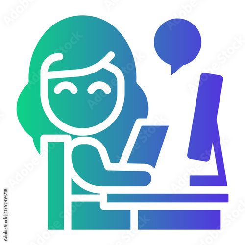 bookkeeping Gradient icon