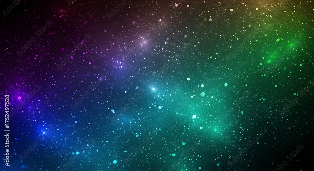 Fototapeta premium Abstract cosmic background with colorful nebula and sparkling stars