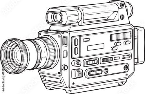 movie camera icon vector