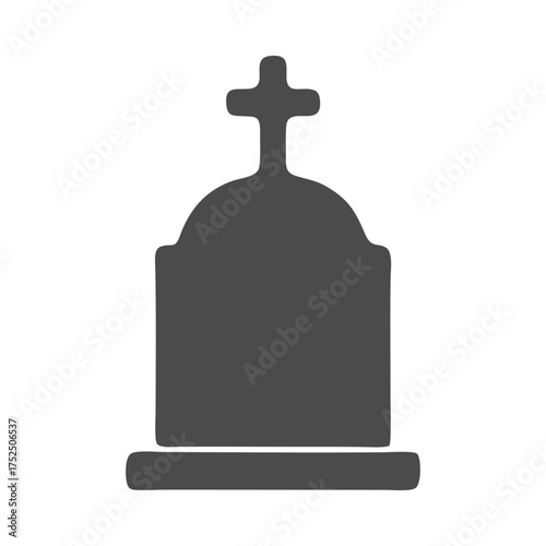 vector gray cemetery tombstone