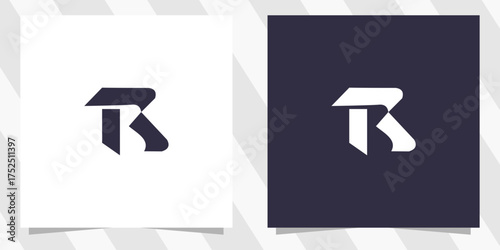 letter r logo design vector