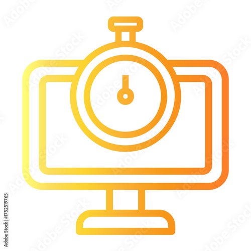 fast servive Line Gradient Icon