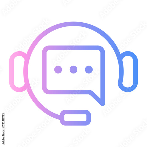 fast servive Line Gradient Icon