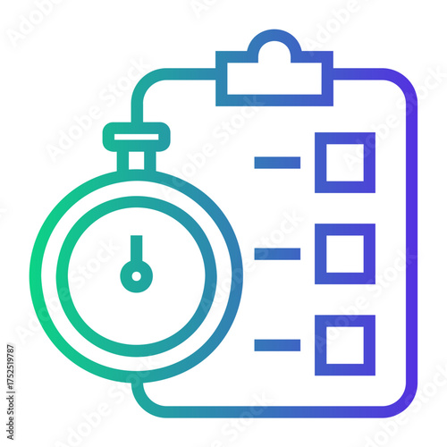 fast servive Line Gradient Icon