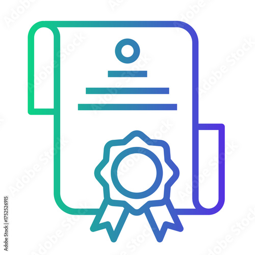 patent Line Gradient Icon