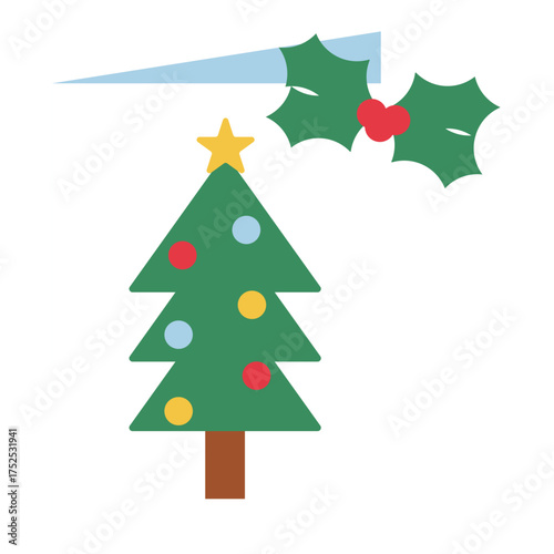 holiday card flat icon