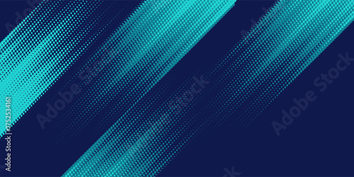 Set of abstract red, stripe diagonal lines light on dark blue background. Vector illustration