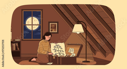 Woman unveils family history in attic treasure, connecting ancestry and heritage