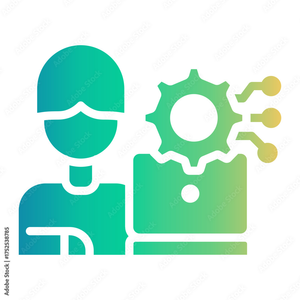 Obraz premium skill Gradient icon