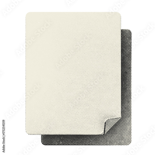 3d file data blank halftone style