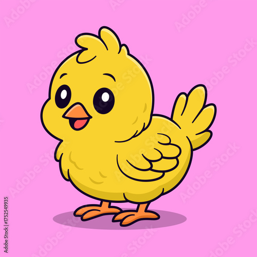 Cute Little Chick Illustration
