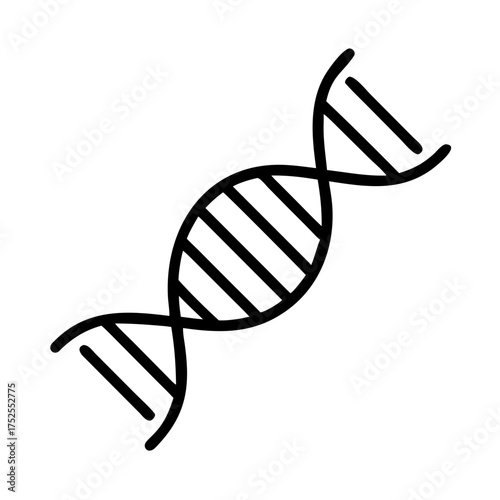 Illustration of a dna molecule for science use