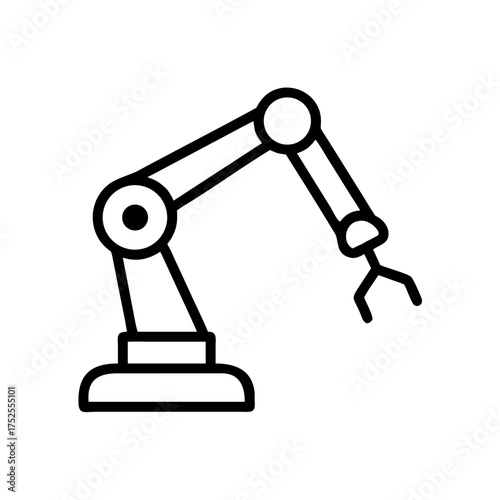 Illustration of a robotic arm for automation