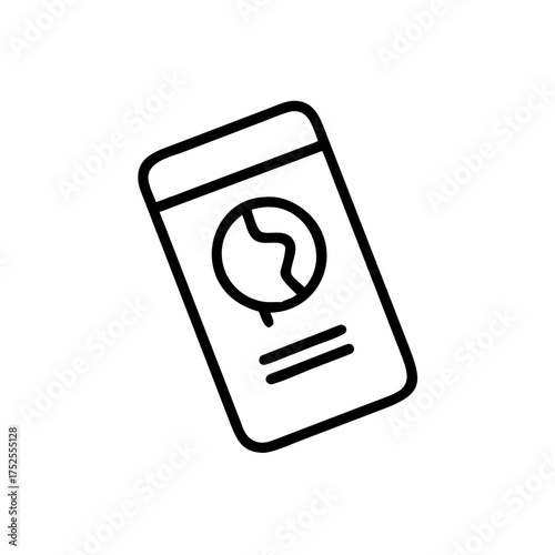 Illustration of a passport, a travel document