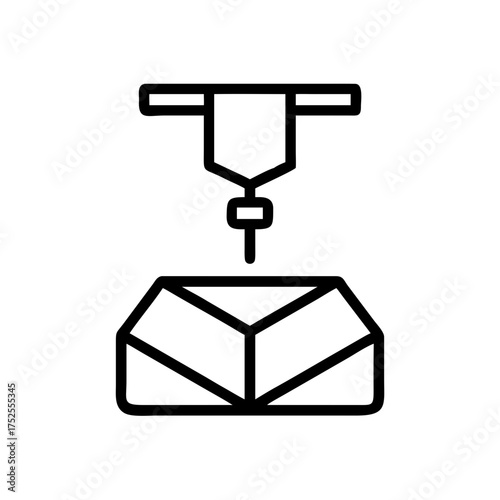 3d printer creating a box, a modern technology