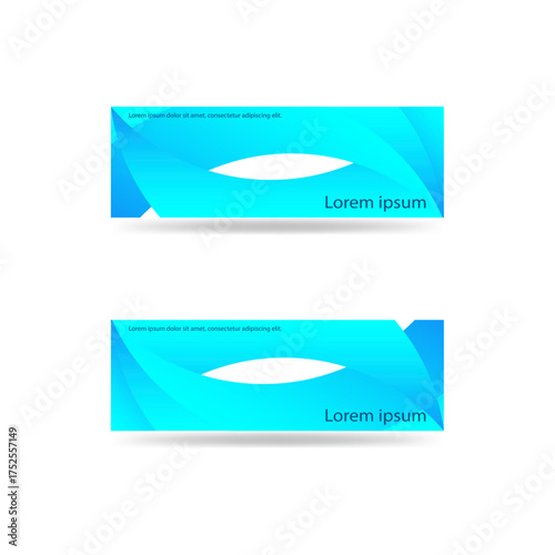 Blue cyan gradient curves abstract background banner nice for your banner