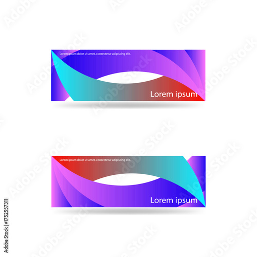 Purple ink and red cyan curves abstract background banner nice for your banner
