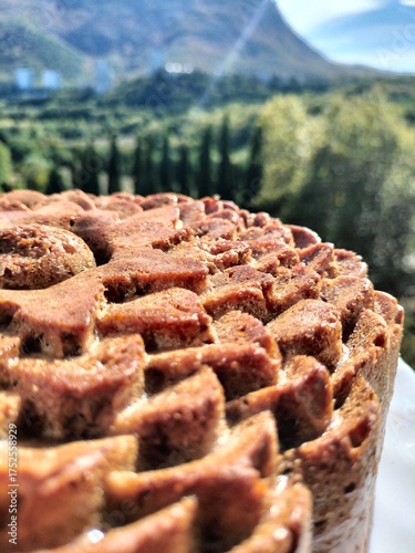Wallpaper Mural homemade cupcake. homemade cakes. close-up. The background is blurry, beautiful nature Torontodigital.ca