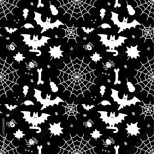 Haunted Forest Halloween Seamless Texture