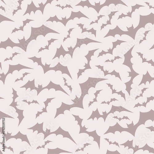 Halloween Themed Seamless Floral Pattern Texture