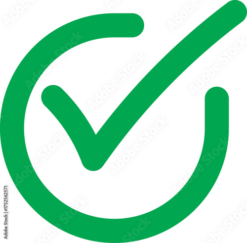 Green Tick Mark Icon. Green Right or Red wrong icons. Green tick and red cross checkmarks in circle flat icons. 