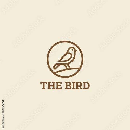 Bird logo icon design template vector illustration