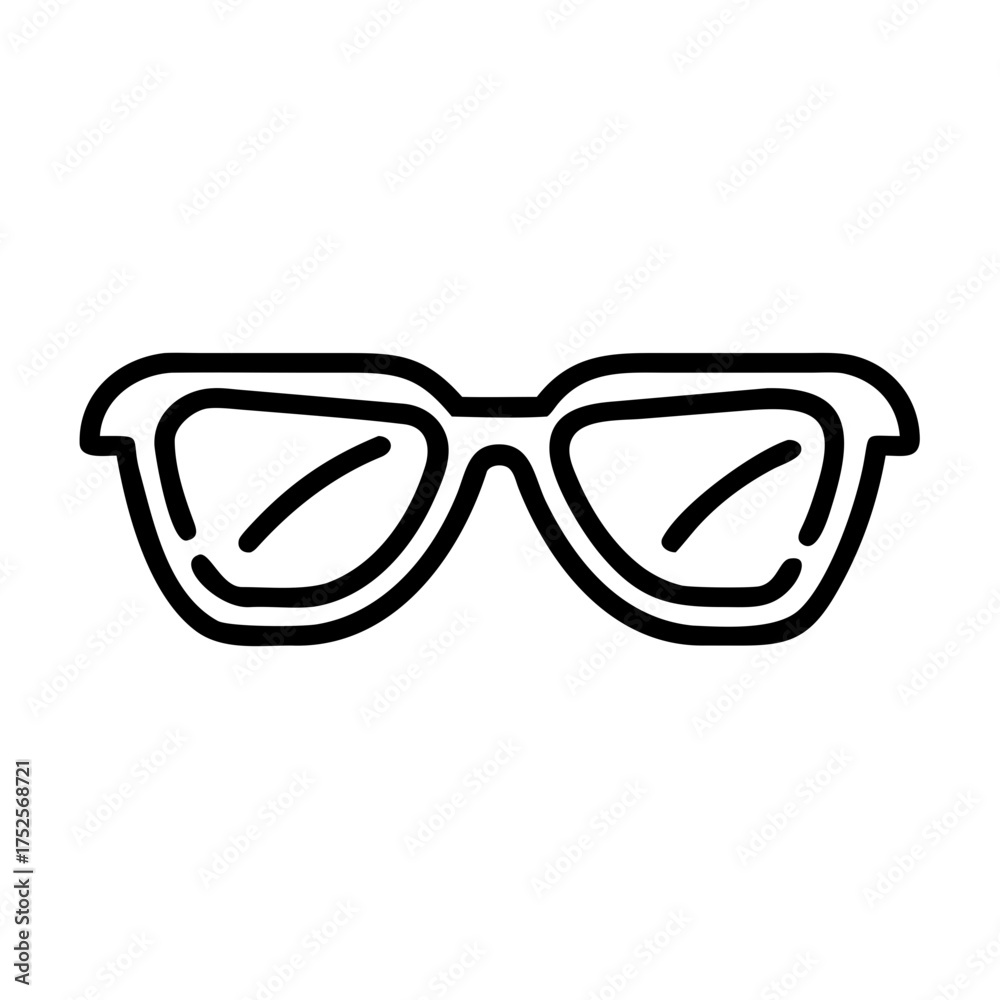 Fototapeta premium Illustration of stylish glasses in vector format