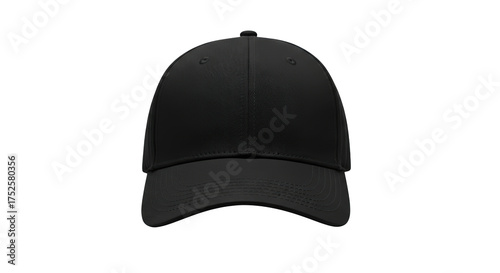 Blank Black Baseball Cap Mockup featuring cap, hat, baseball, black, blank ideal choice for product mockup