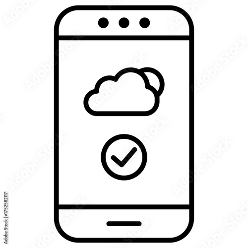 Weather Updates Outline Icon