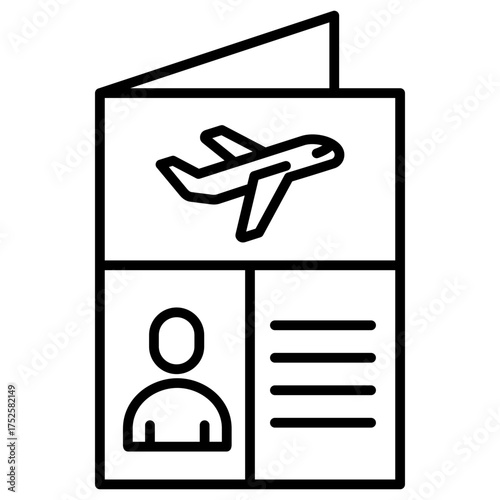 Visa Outline Icon