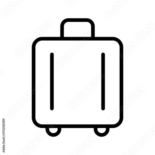 suitcase isolated on white