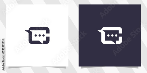 letter c with chat logo