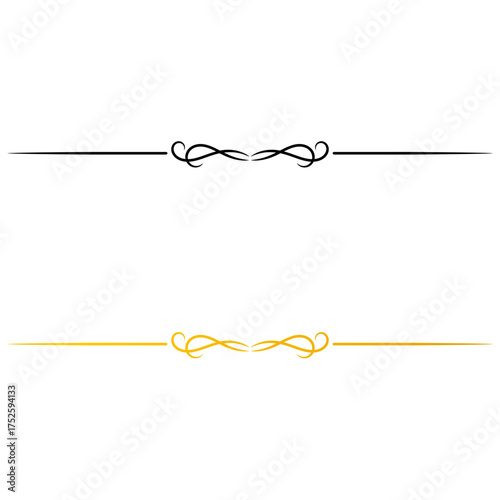 Luxury vintage line element – Vintage-inspired ornamental separator with fine details, perfect for formal layouts and luxury-themed prints.