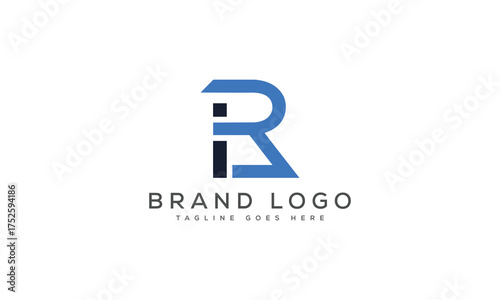 letter RI logo design vector template design for brand.