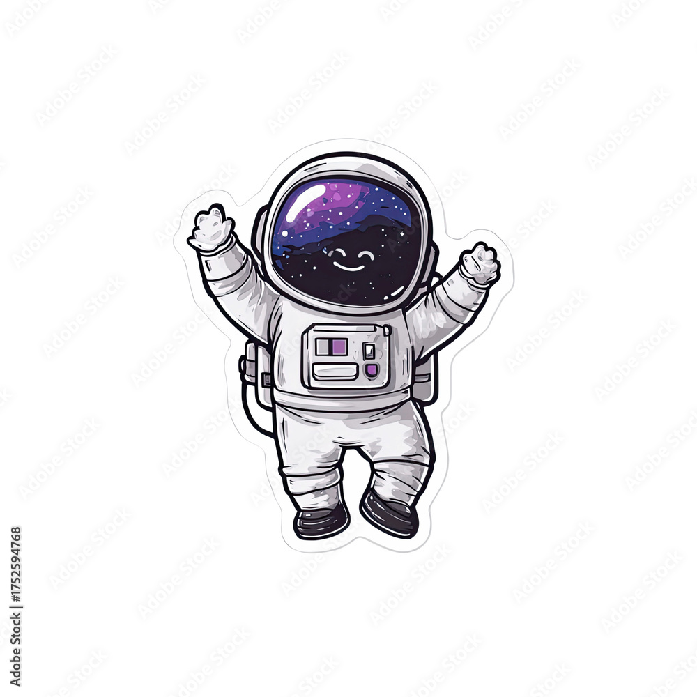 Fototapeta premium Joyful Cosmic Traveler