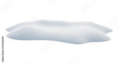 Gambar isolated snow pile on white dengan detail nature, surface, heap, scenic, cold yang menggambarkan suasana.