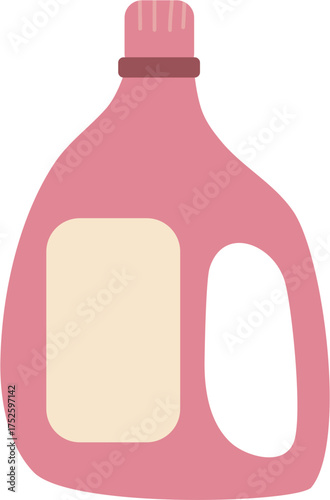 Household Cleaning Bottle Illustration