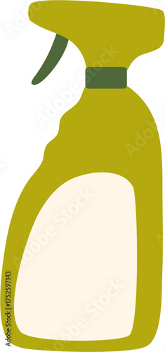 Household Cleaning Bottle Illustration