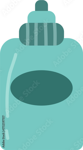 Household Cleaning Bottle Illustration