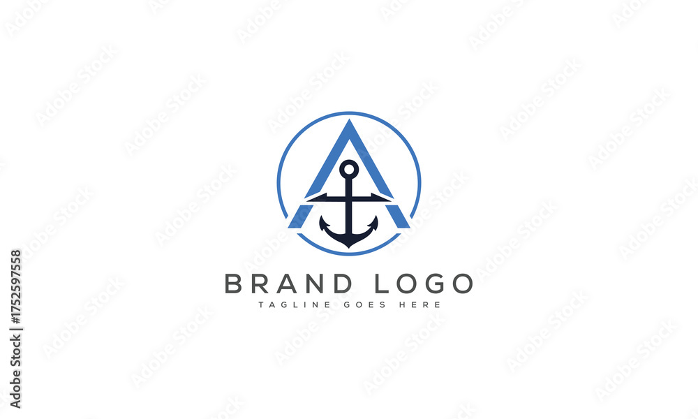 Fototapeta premium letter A logo design vector template design for brand.