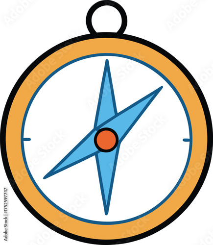 vintage compass vector  travel navigation element .eps