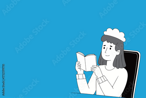 Woman Reading a Book
