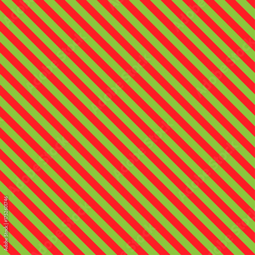 ボーダー柄　クリスマス配色